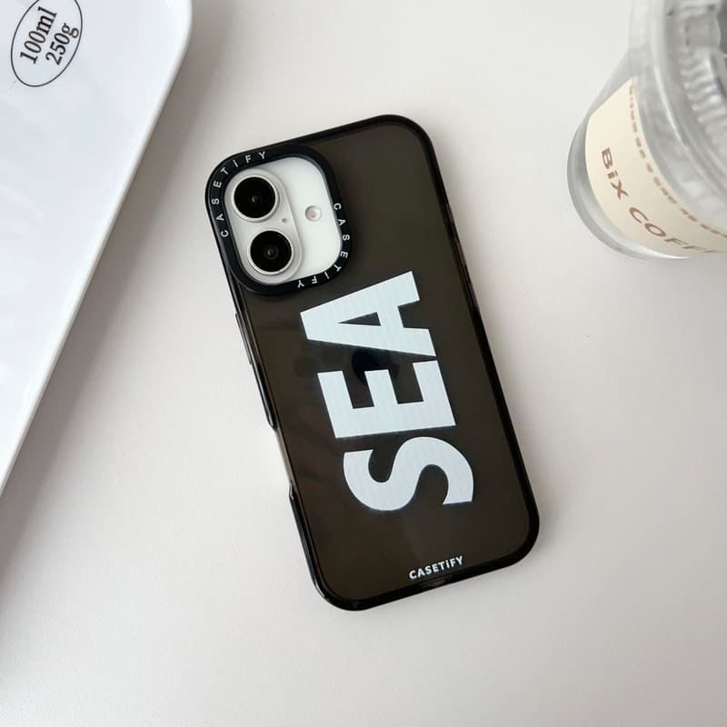 Neon Black Sea Silicon Case
