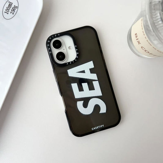 Neon Black Sea Silicon Case