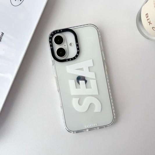 Neon White Sea Silicon Case
