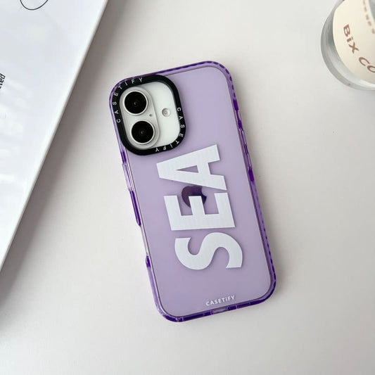 Neon Lavender Sea Silicon Case