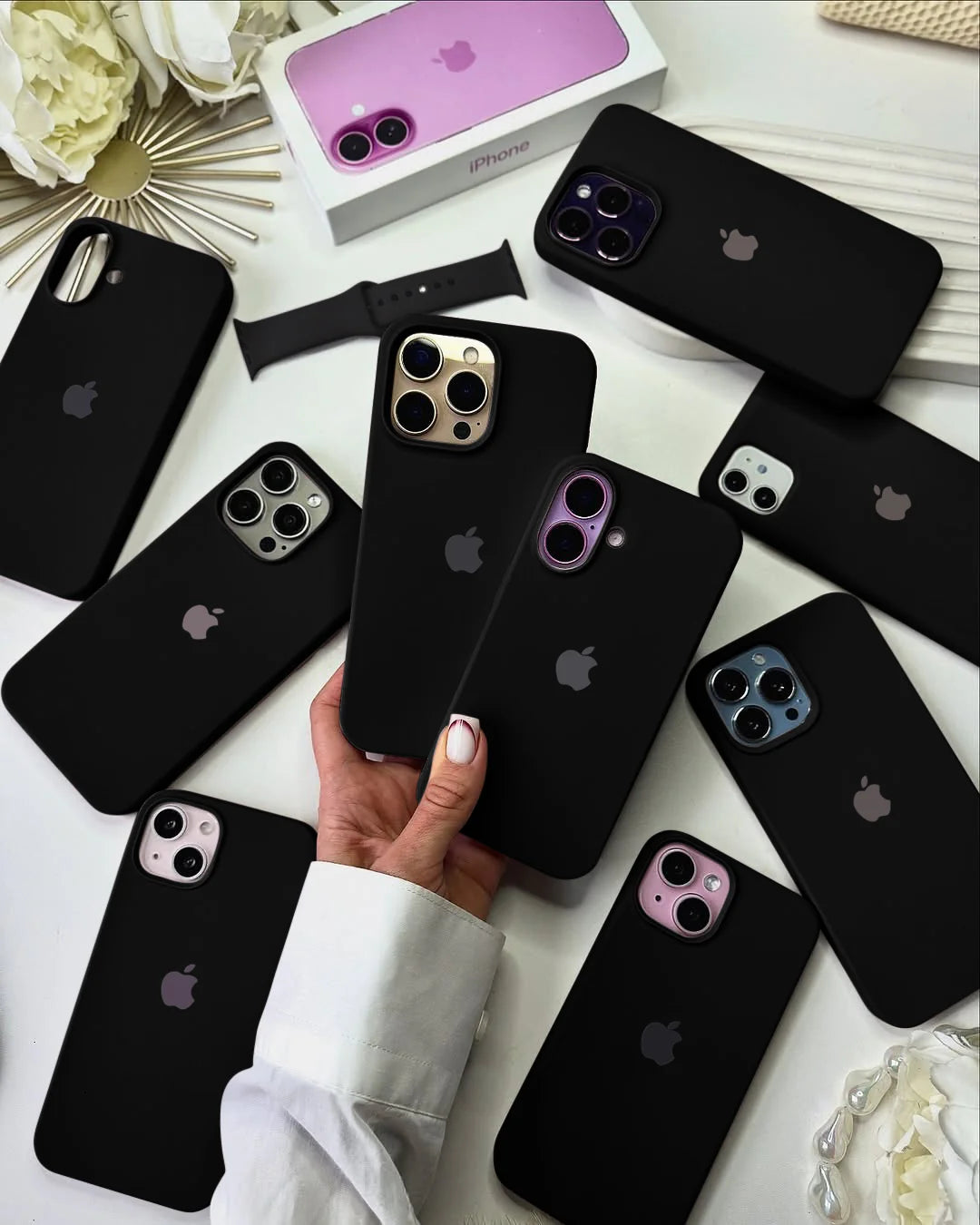 Solid Black Silicone Case