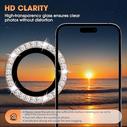 Diamond Camera Lens Protector Rings