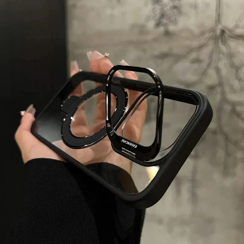 Double Kicksatnd | Metal Ring | Transparent MagSafe Case With Camera lens Protector Rings