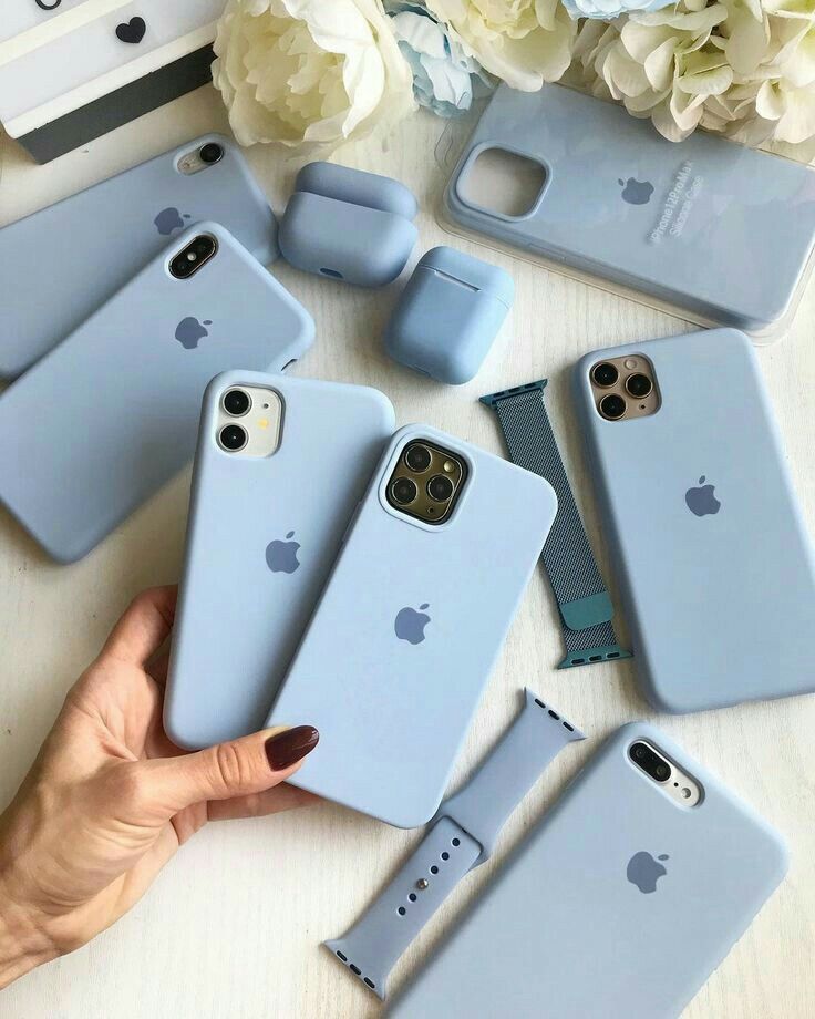 Solid Baby Blue Silicone Case