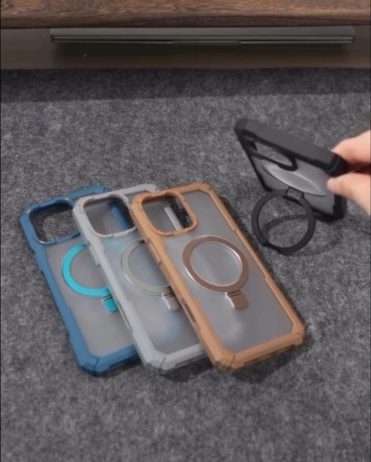 Magnetic Kickstand Armor Case with Drop Protection