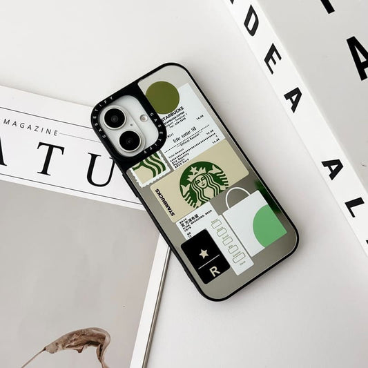 Starbucks Poster Reflective Mirror Case