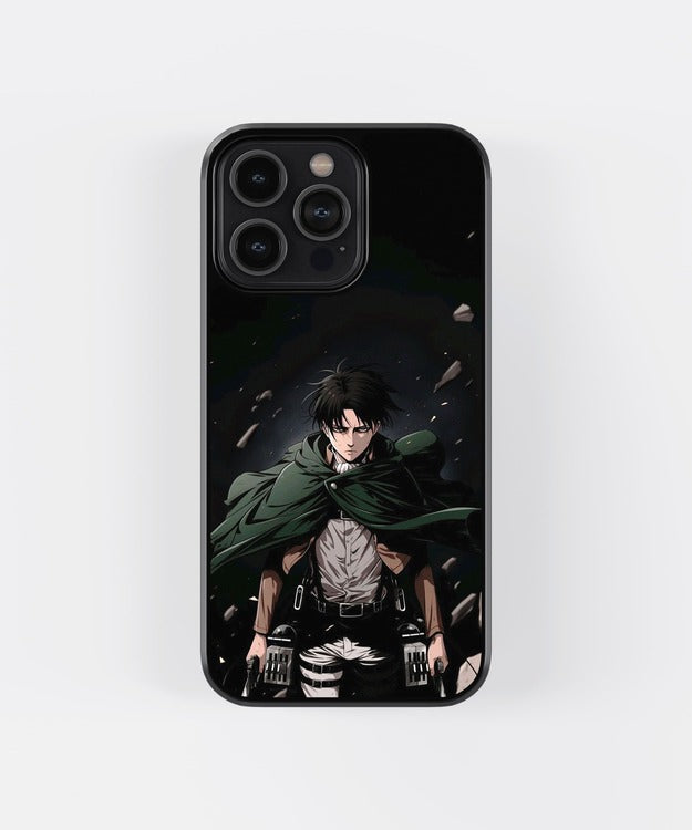 Levi Ackerman Anime Glass Case