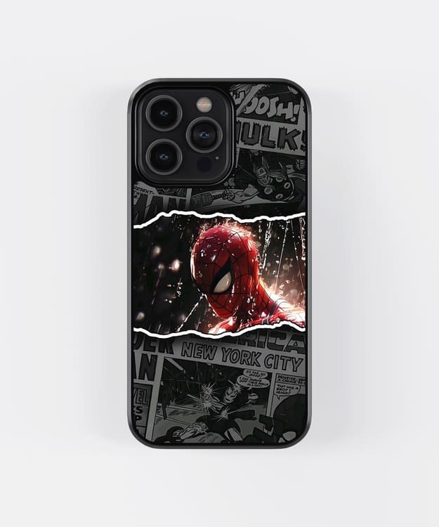 Spiderman Comics Glass Case