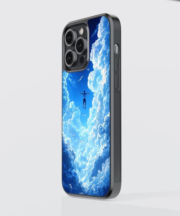 Free Man Falling Glass Case