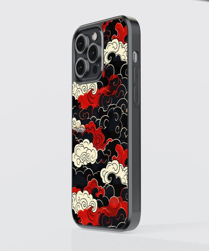 Japanese Art Clouds Glass Case