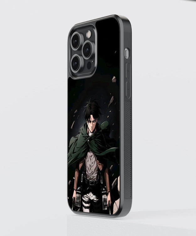 Levi Ackerman Anime Glass Case