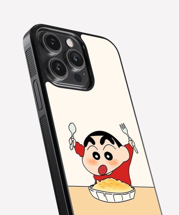 Shinchan Food Lover Glass Case