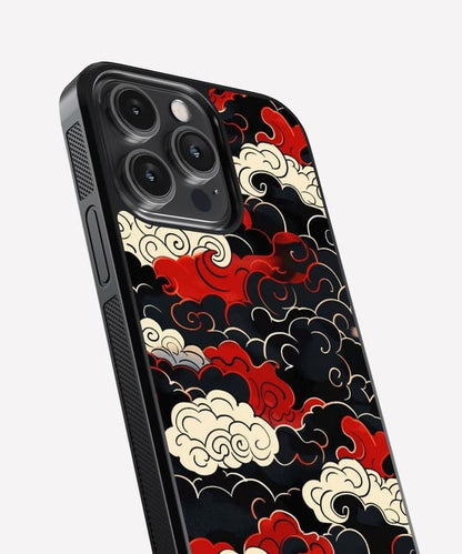 Japanese Art Clouds Glass Case