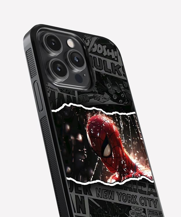 Spiderman Comics Glass Case