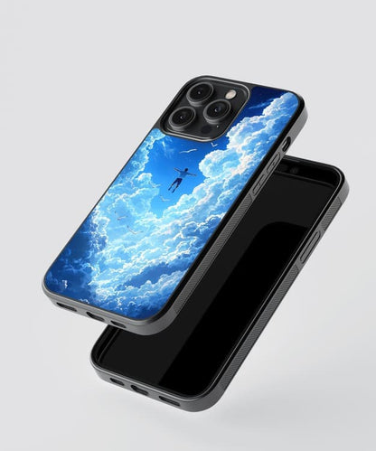 Free Man Falling Glass Case