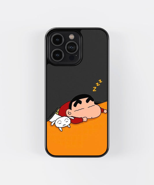 Shinchan Sleeping Glass Case