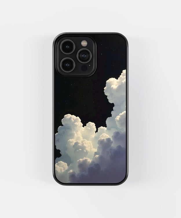 Clouds Night Sky Glass Case