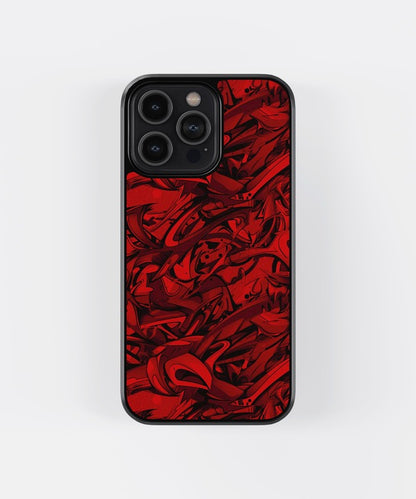 Abstract Red Glass Case