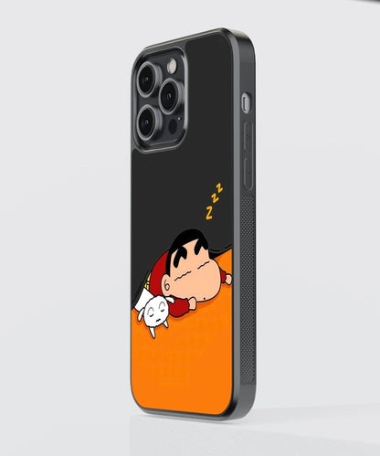 Shinchan Sleeping Glass Case