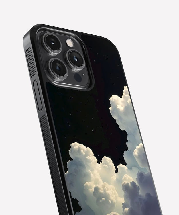 Clouds Night Sky Glass Case