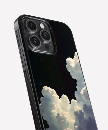 Clouds Night Sky Glass Case