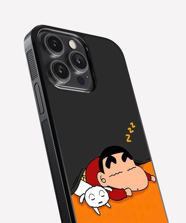 Shinchan Sleeping Glass Case