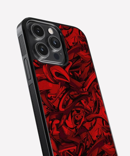 Abstract Red Glass Case
