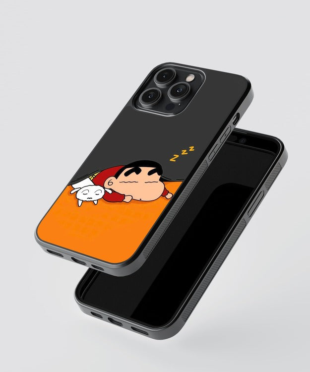 Shinchan Sleeping Glass Case