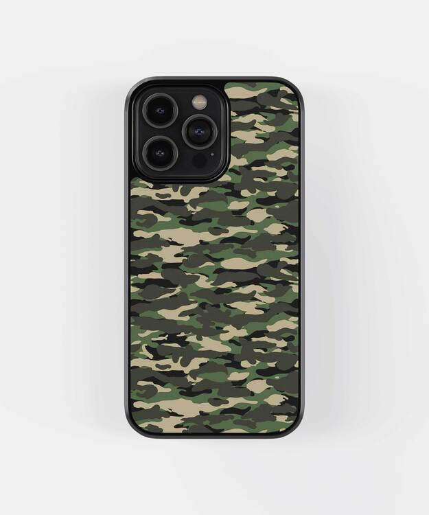 Camo Army Glass Case