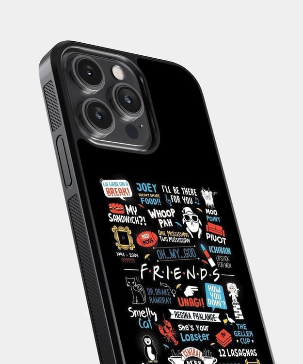 Friends Famous Quotes Glass Case