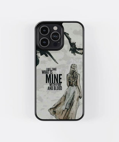 Mother Of Dragons GOT Glass Case