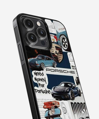 Porsche Classic Poster Glass Case