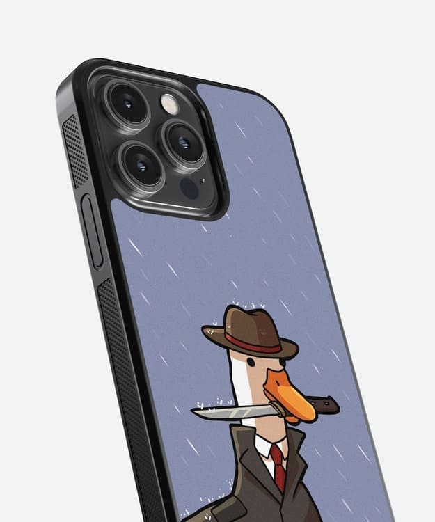 Detective Duck Glass Case