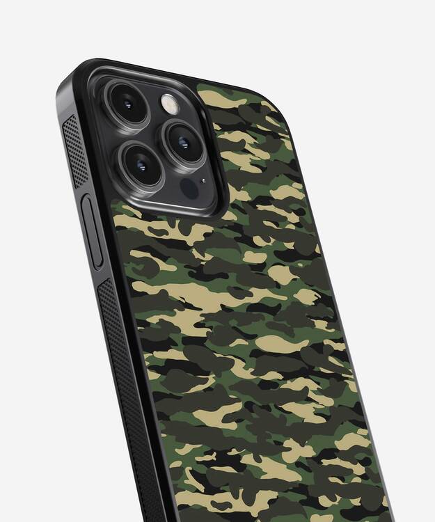 Camo Army Glass Case
