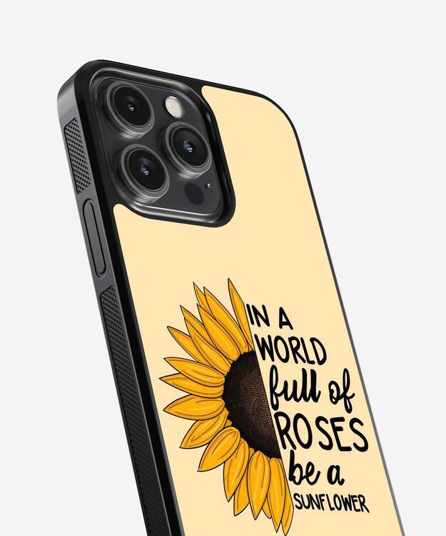 Sunflower Aesthetics Glass Case