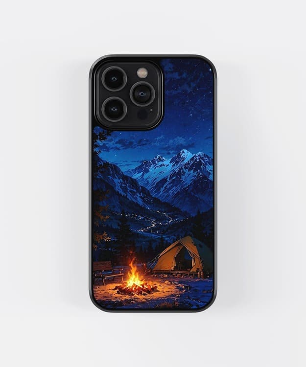 Bonfire And Camp Night Glass Case