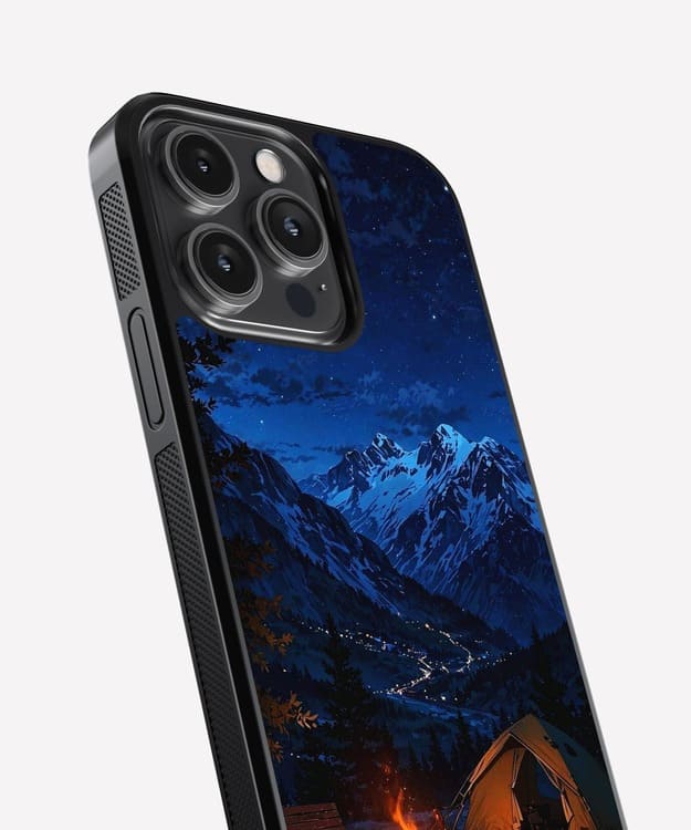 Bonfire And Camp Night Glass Case