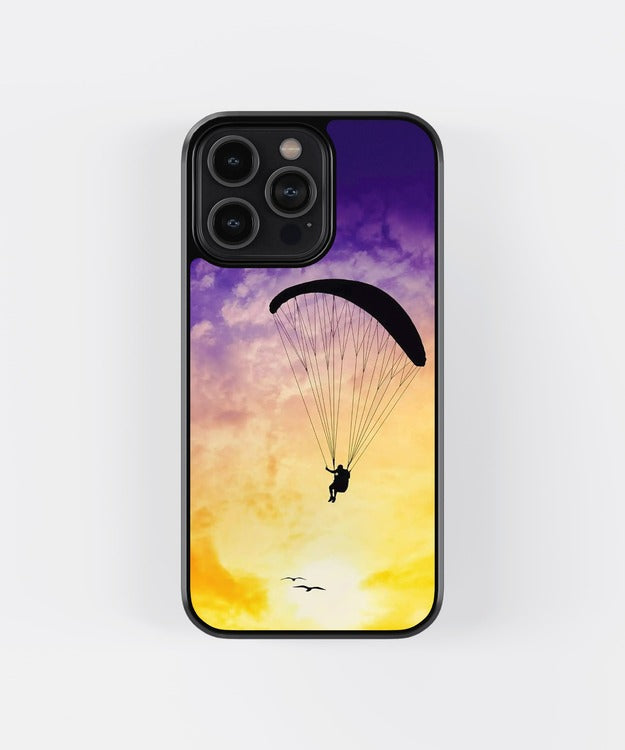 Paragliding Aesthetic Sky Glass Case