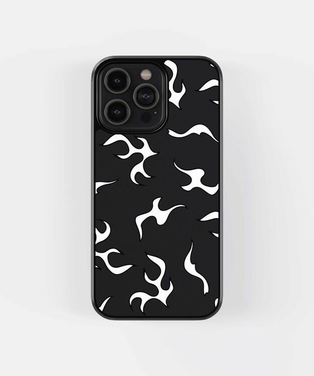 White Fire Glass Case