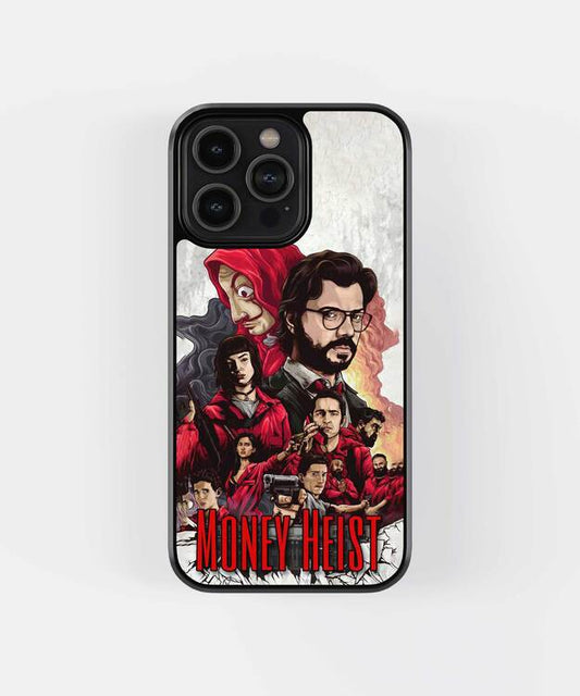 Money Heist Poster Glass Case