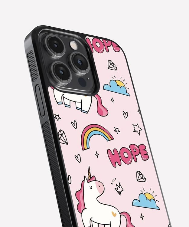 Unicorn Hope Glass Case