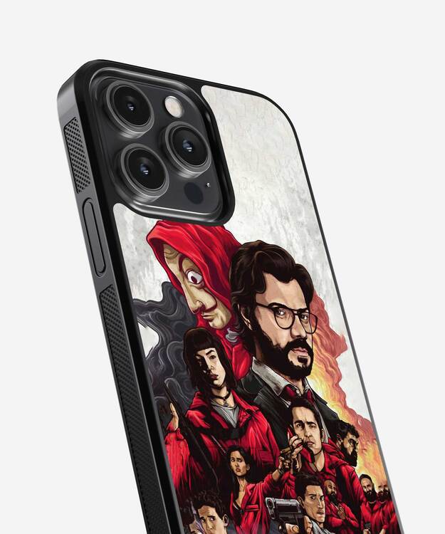 Money Heist Poster Glass Case