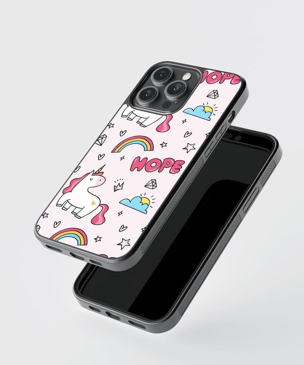 Unicorn Hope Glass Case