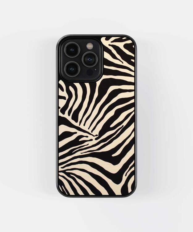 Zebra Stripes Glass Case