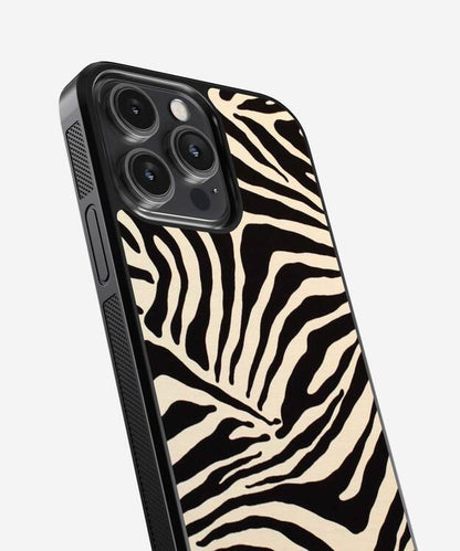 Zebra Stripes Glass Case
