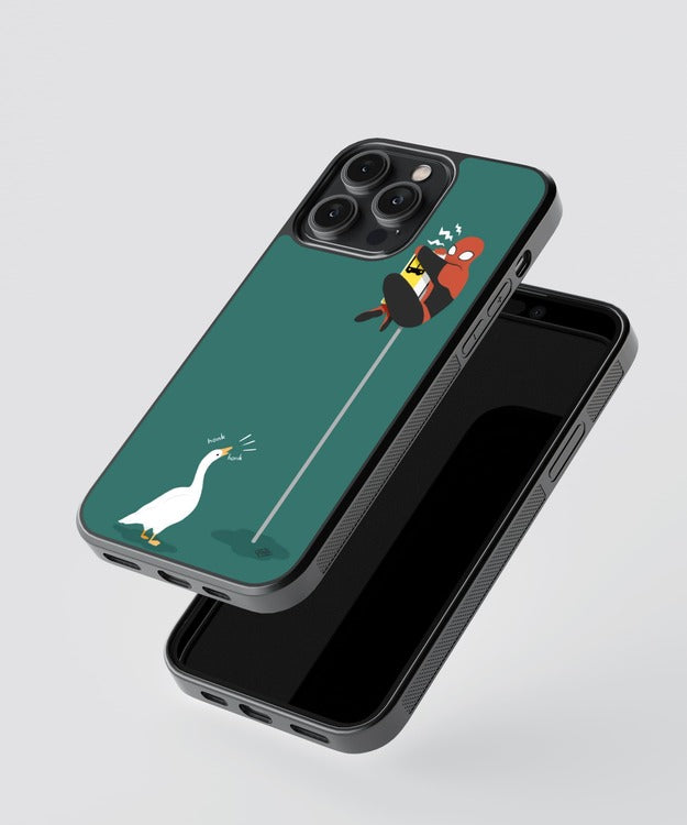 Duck Spiderman Glass Case