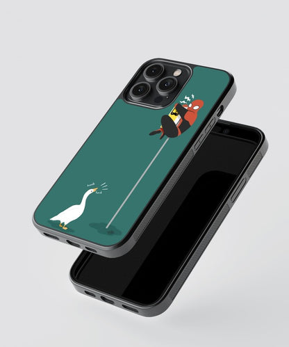 Duck Spiderman Glass Case