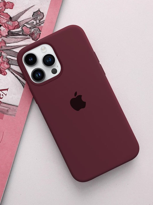 Solid Maroon Silicone Case