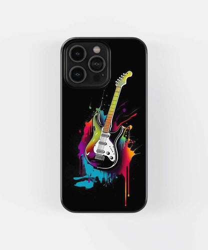 Guitar Art Glass Case