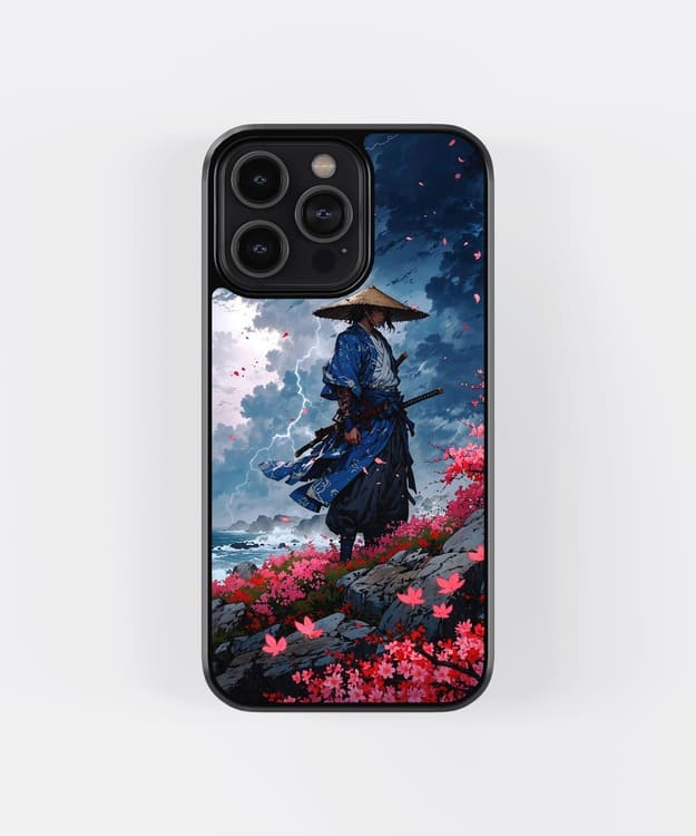 Samurai Artwork Glass Case